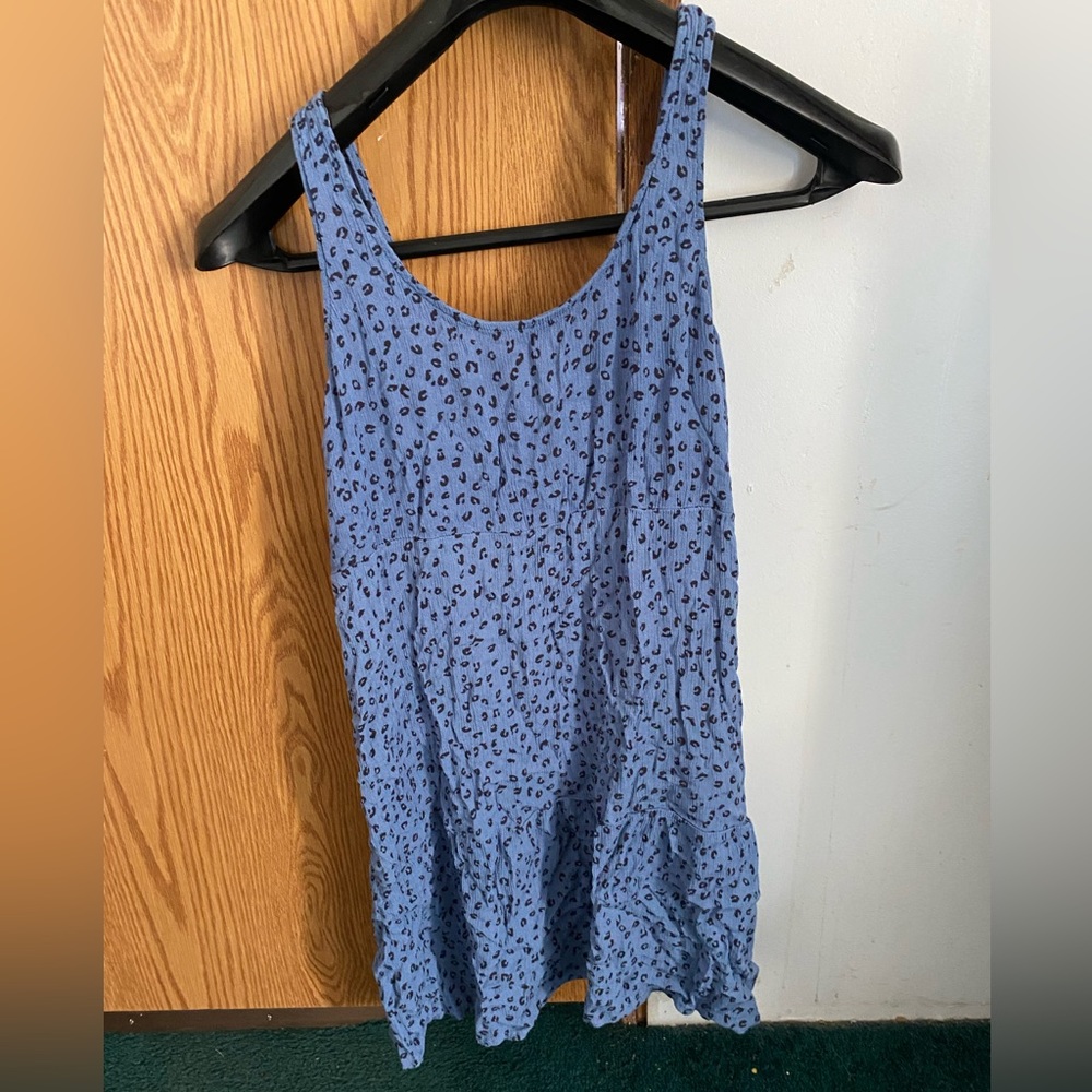 Blue short dress